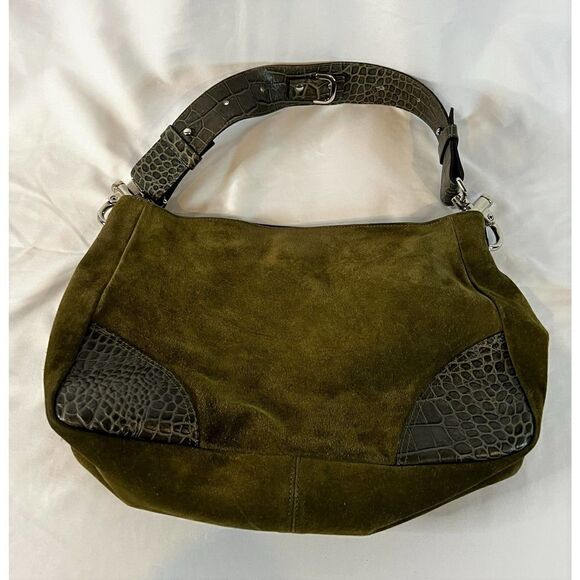 Via Repubblica Suede/Leather handbag - Picture 2 of 4